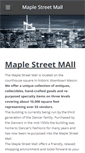 Mobile Screenshot of maplestreetmall.com